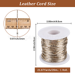 20M Laser PU Leather Cord&nbsp;DIY-CL0001-26B