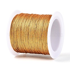 50m 6本撚り丸型ペットメタリック糸  ゴールド  0.3mm  約54.68ヤード（50m）/ロール&nbsp;MCOR-T003-02A