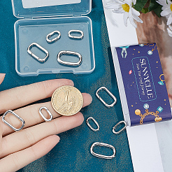 12Pcs 3 Styles Brass Spring Gate Rings&nbsp;KK-SC0007-61