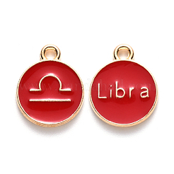 Alloy Enamel Pendants&nbsp;ENAM-SZ0001-28B-K