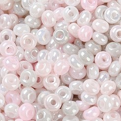 3/0 ガラスシードビーズ  不透明色の光沢  ラウンド  カラフル  5~5.5x3~3.5mm  穴：1.5~1.6mm  約3488個/ポンド&nbsp;SEED-L011-03A-16