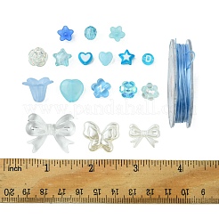 DIY Acrylic & ABS Plastic Imitation Pearl Beads Bracelets Jewelry Making Kits&nbsp;DIY-FS0006-24B