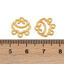 合金シャンデリアコネクターパーツ  三角形  ピアス用  ネックレス  ヘアスティック作り  ゴールドカラー  12x13mm&nbsp;OHAR-PW0003-119C-G