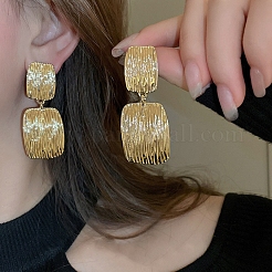 Rectangle Alloy Stud Dangle Earrings&nbsp;FS-WGCDEA7-01