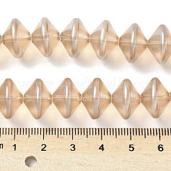 電気メッキガラスビーズセット  空飛ぶ円盤型のビーズ  バリーウッド  14x10~10.5mm  穴：1.2~1.4mm  約60個/連  23.78''（60.4センチメートル）&nbsp;EGLA-G038-01A-PL01