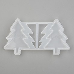 クリスマスツリーストロートッパーシリコンモールド装飾  ストローアタッチメントエポキシレジンキャストモールド  DIYクラフト作り用品用  ホワイト  69x124x1mm  インナーサイズ：45~63.5x17~45mm&nbsp;DIY-J003-14