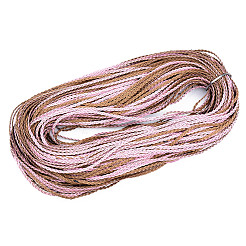 編組puレザーコード  ブレスレットネックレスジュエリー作り用  パールピンク  5x2mm  約54.68ヤード（50m）/バンドル&nbsp;LC-S018-10J