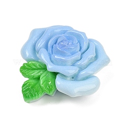 Opaque Resin Flowers Cabochons&nbsp;LS-RESI-R463-02E