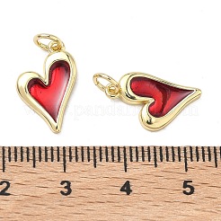 Brass Enamel Pendants&nbsp;KK-F933-03G
