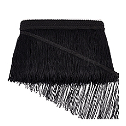 10 Yards Polyester Tassel Ribbon&nbsp;OCOR-WH0078-133