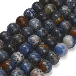 天然デュモージェライトビーズ連売り  スムーズなラウンド  グレードAB  10~10.5mm  穴：1.6mm  約37~38個/連  14.37~14.96''（36.5~38センチメートル）&nbsp;G-F826-A01-10mm