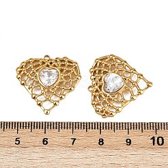304 Stainless Steel Rhinestone Pendants&nbsp;STAS-L290-52G