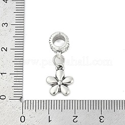Rack Plating Brass European Dangle Charms&nbsp;KK-R200-01AS-01