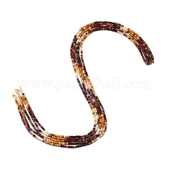 天然石モッカイトビーズ連売り  ファセットテーブルカットキューブビーズ  2.5x2.5x2.5mm  穴：0.5mm  約183個/連  15.63インチ（39.7cm）&nbsp;G-L634-D03-2.5x2.5mm