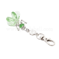 7Pcs Angel Glass Pendant Decorations&nbsp;HJEW-MZ00261