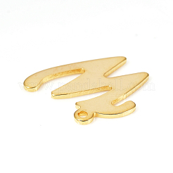 ステンレスペンダント201個  レーザー切断  文字L  ゴールドカラー  文字.w：15x14x1.2mm  穴：1mm&nbsp;STAS-L244-04W-G
