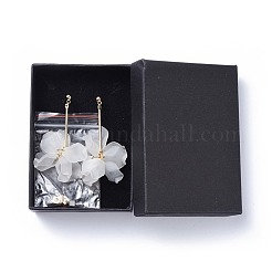 Petal Transparent Acrylic Dangle Stud Earrings&nbsp;EJEW-JE03311-03
