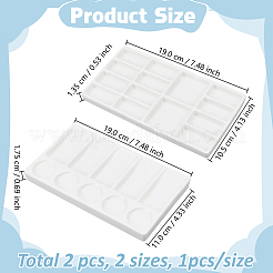 2Pcs 2 Styles Porcelain Palette&nbsp;DIY-GO0003-38