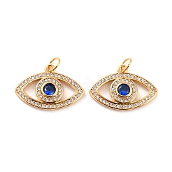 Brass Micro Pave Cubic Zironia Pendants&nbsp;KK-D065-11G