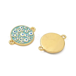 Brass Enamel Connector Charms&nbsp;CU-CBA6B6F-21G