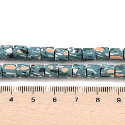手作りのポリマー粘土ビーズ連  コラム  士官候補生ブルー  6~7.5x5.5~7mm  穴：1.7~2.3mm  約54~65個/連  15.83~16.69''（40.2~42.4センチメートル）&nbsp;X-CLAY-Z002-01Q