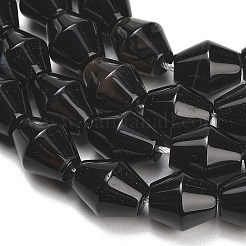 Natural Black Agate Beads Strands&nbsp;GG-L001-D01-01