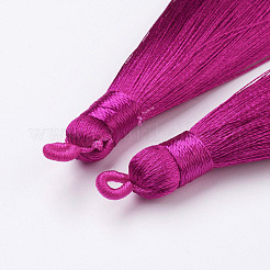 ナイロンタッセルビッグサイズパーツ  フクシア  83~92x9~10mm  穴：1.5~4mm&nbsp;STAS-F142-04F