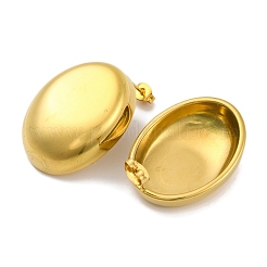イオンプレーティング（IP）304ステンレススチールスタッドピアス  オーバル  18KGP本金メッキ  31x24mm&nbsp;EJEW-H013-02G
