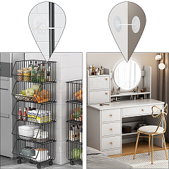 ABS Plastic Self-Adhesive Furniture Straps&nbsp;AJEW-WH20022-17