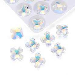 Electroplated Glass Charms&nbsp;EGLA-N006-013D