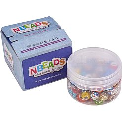 Polymer Clay Rhinestone European Beads&nbsp;CPDL-NB0001-07