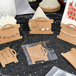 100Pcs Paper Bracelet Display Cards&nbsp;CDIS-WH0027-11B-02