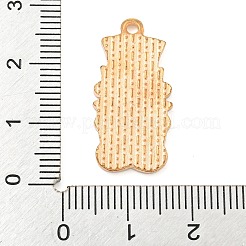 クリスマステーマ合金エナメルペンダント  ライトゴールド  サンタクロース  26x13x2mm  穴：1.6mm&nbsp;ENAM-M221-01KCG-07