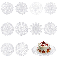 20Pcs 10 Styles Polyester Coasters&nbsp;AJEW-JOY0001-03