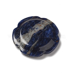 天然ソーダライトの心配石  花の形  37.5~38x38x7~7.5mm&nbsp;G-E586-01O