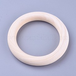 Unfinished Wood Linking Rings&nbsp;WOOD-F002-01-70mm