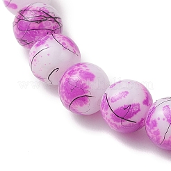 Drawbench & Baking Paint Glass & Synthetic Turquoise Beadeed Stretch Bracelets for Women&nbsp;BJEW-JB13235