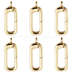 6Pcs Brass Spring Gate Rings&nbsp;KK-SC0007-19B