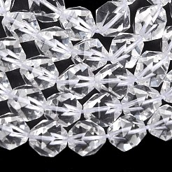 合成クオーツクリスタルビーズ連売り  スターカットラウンドビーズ  多面カット  9~10x9~10x9~10mm  穴：1~1.4mm  約38~40個/連  14.88''（15.08''センチメートル）&nbsp;G-Z119-A42-03