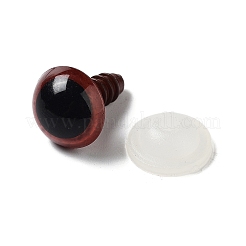 クラフト用品プラスチック人形の目パーツ  ぬいぐるみの目  ココナッツブラウン  12mm&nbsp;DIY-WH0015-12mm-A04
