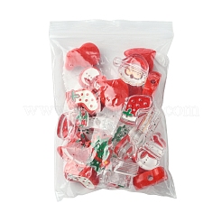24Pcs 12 Styles Christmas Decorations Theme Opaque Acrylic Bead with Enamel&nbsp;FIND-FS0002-66