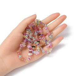 Baking Paint Crackle Glass Beads Strands&nbsp;G-YWC0001-01
