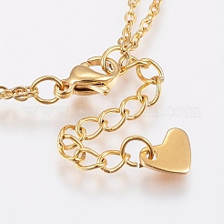 304 Stainless Steel Cable Chain Bracelets&nbsp;BJEW-I243-21G