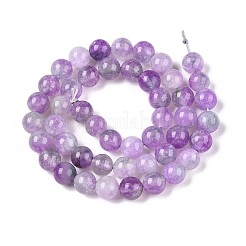 Dyed Natural White Jade Beads Strands&nbsp;G-T138-8mm-210-22