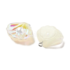 Resin Imitation Pearl Iridescent Pendants&nbsp;LS-RESI-I062-01A