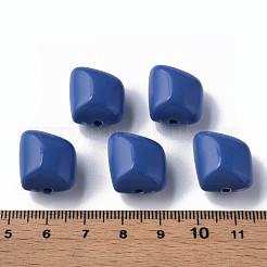 不透明なアクリルビーズ  ポリゴン  藤紫色  17.5x15.5x11mm  穴：2mm  約230個/500g&nbsp;MACR-S373-15A-A16
