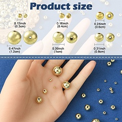CCBプラスチックビーズ  DIYのジュエリーには  ラウンド  ゴールドカラー  3x2.5mm  穴：1.2mm&nbsp;CCB-YW0001-29A
