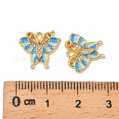 304 Stainless Steel with Crystal Rhinestone Enamel Charms&nbsp;STAS-G358-06G-01