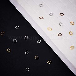 ジュエリーパーツ  鉄オープン丸カン  オーバル  ミックスカラー  5.5x4.3x0.7mm  21ゲージ&nbsp;IFIN-PH0023-41