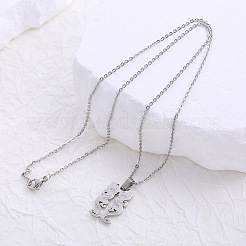 304 Stainless Steel Mythical Shape Pendant Necklaces for Women&nbsp;ZL3099